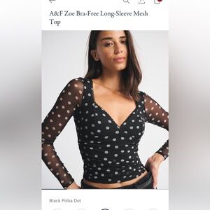 Abercrombie & Fitch Zoe Bra Free Mesh Top